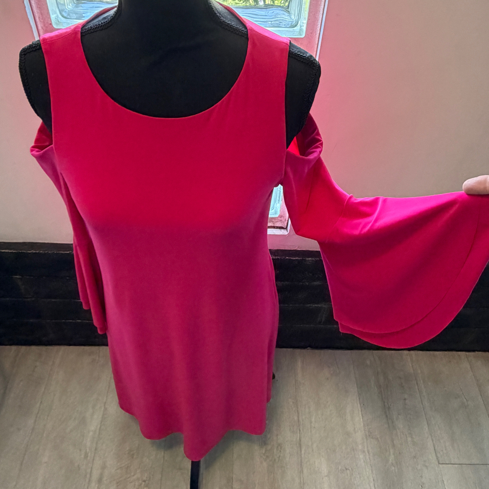 Ralph Lauren pink bell-sleeve dress (Size 4)